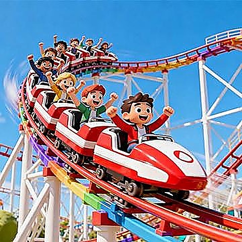 Make A Roller Coaster online browser game cover on Paymygame