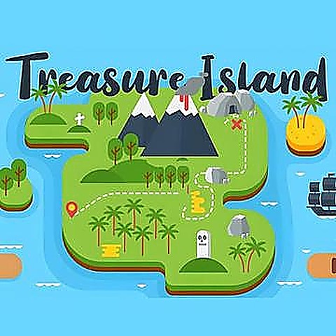 Treasure Island online browser game cover on Paymygame
